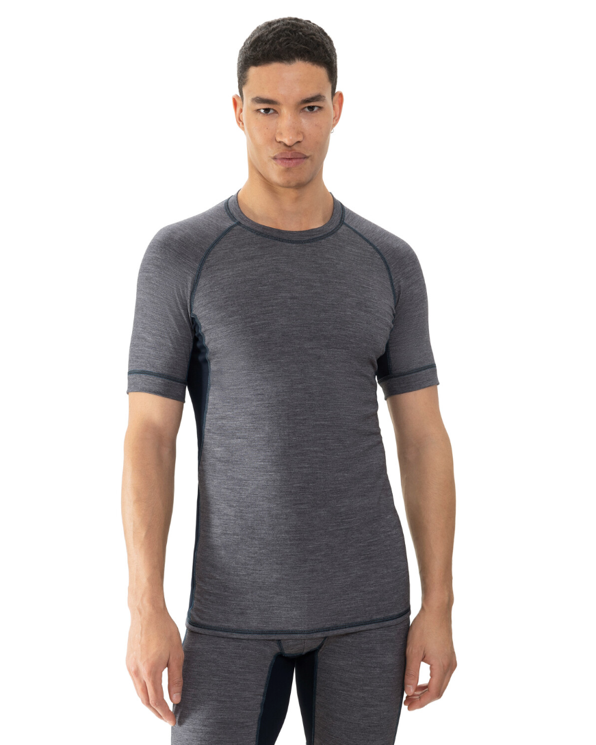 Ullundertøy herre t-skjorte trøye ull virgin wool, Prfrmnc+ Mey grå, Frilin undertøy norge menn