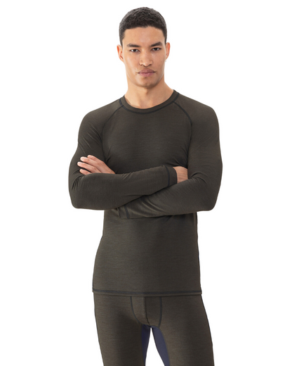 Ullundertøy herre genser trøye ull virgin wool, Prfrmnc+ Mey grønn olive, Frilin undertøy norge menn