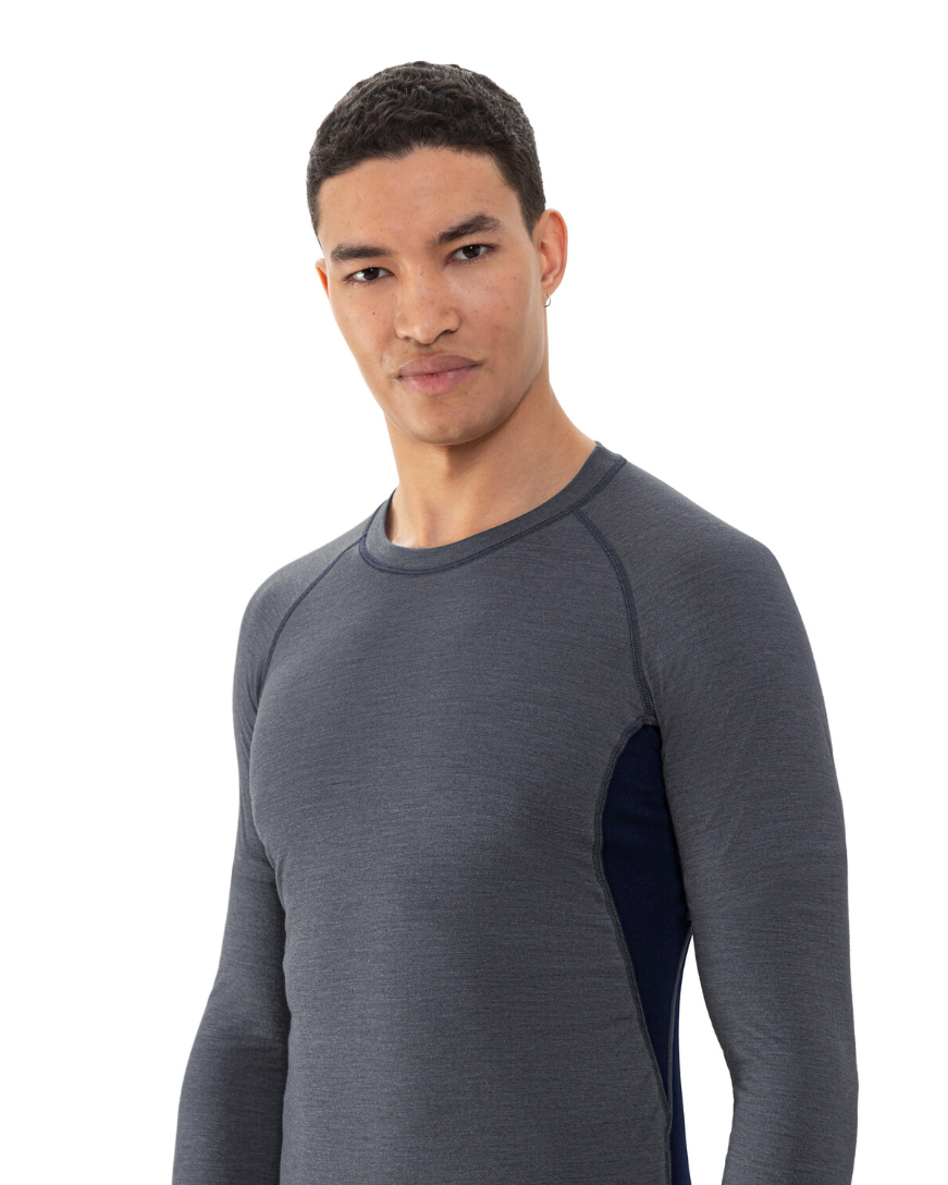 Ullundertøy herre genser trøye ull virgin wool, Prfrmnc+ Mey grå, Frilin undertøy norge menn