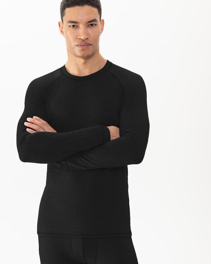 Ullundertøy herre genser trøye ull virgin wool, Prfrmnc+ Mey svart black, Frilin undertøy norge menn