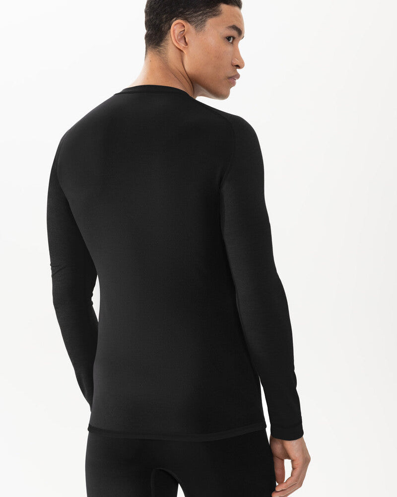 Ullundertøy herre genser trøye ull virgin wool, Prfrmnc+ Mey svart black, Frilin undertøy norge menn