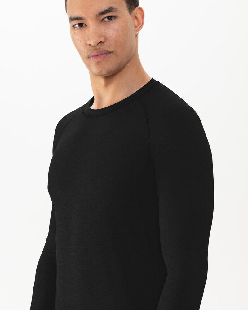 Ullundertøy herre genser trøye ull virgin wool, Prfrmnc+ Mey svart black, Frilin undertøy norge menn