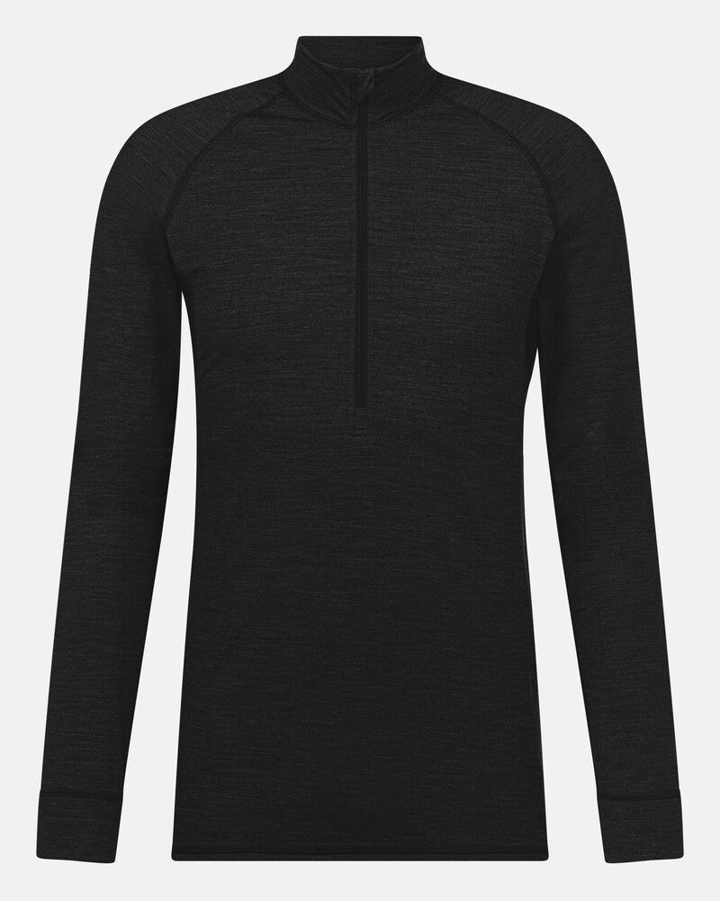 Ullundertøy herre genser med hals trøye ull virgin wool, Prfrmnc+ Mey svart black, Frilin undertøy norge menn