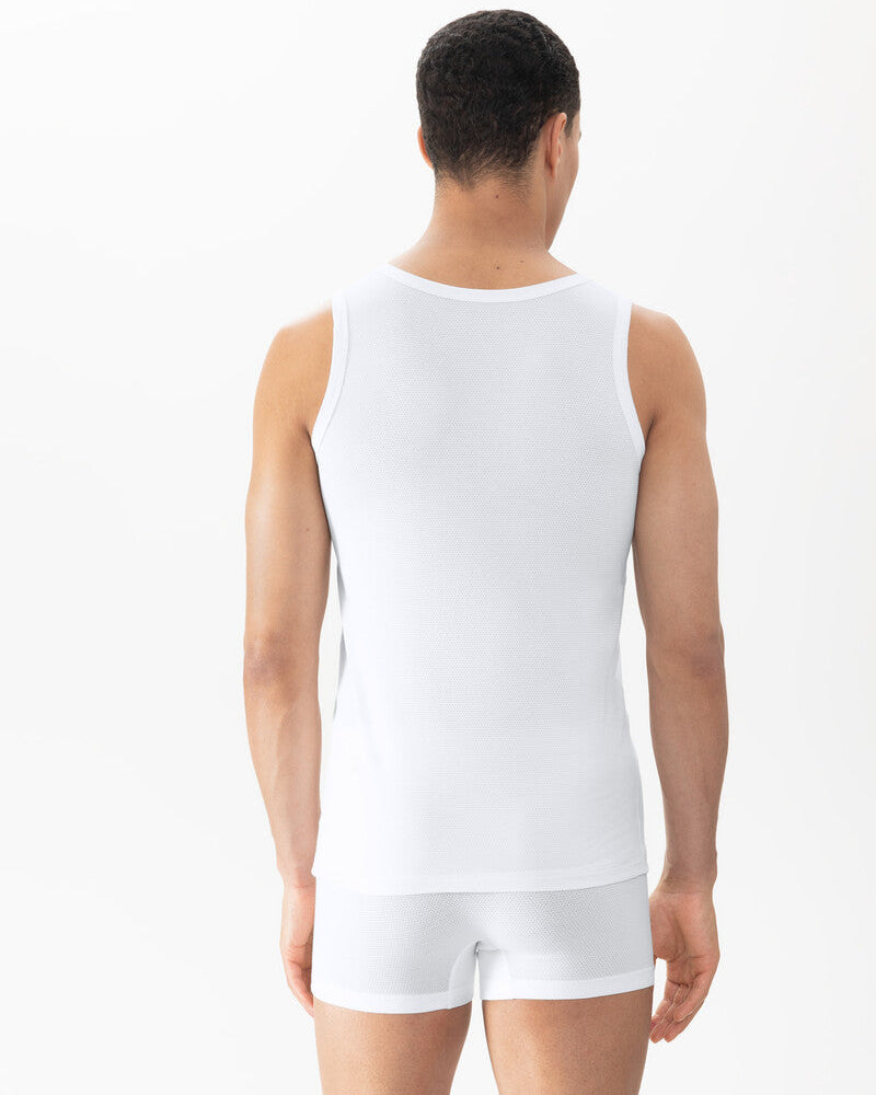 Tank topp trøye shirt Undertøy herre mann, Dry cotton breeze Mey, bomull hvit, frilin norge