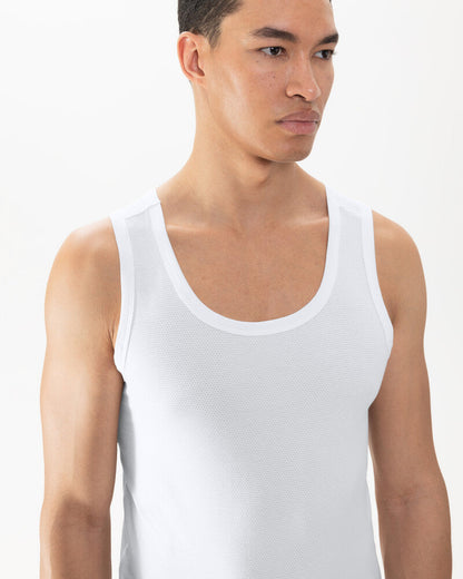 Tank topp trøye shirt Undertøy herre mann, Dry cotton breeze Mey, bomull hvit, frilin norge