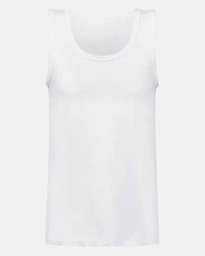 Tank topp trøye shirt Undertøy herre mann, Dry cotton breeze Mey, bomull hvit, frilin norge
