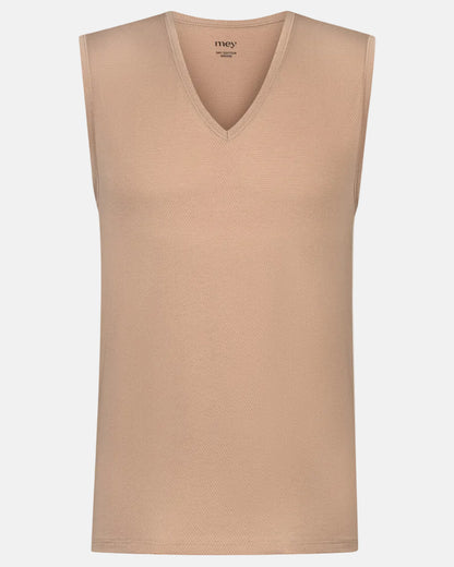 Tank shirt Undertøy herre mann, trøye Dry cotton breeze Mey, bomull hvit beige nude light skin, frilin norge