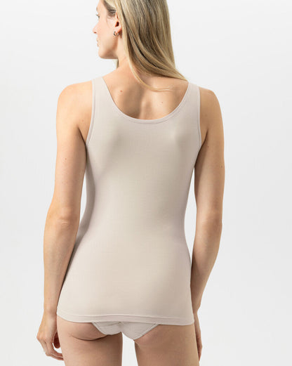 Tank topp singlet beige nude bomull cotton organisk, superfine organic Mey, Frilin undertøy norge dame