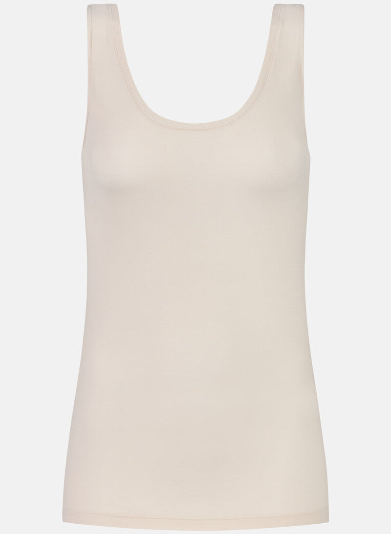 Tank topp singlet beige nude bomull cotton organisk, superfine organic Mey, Frilin undertøy norge dame