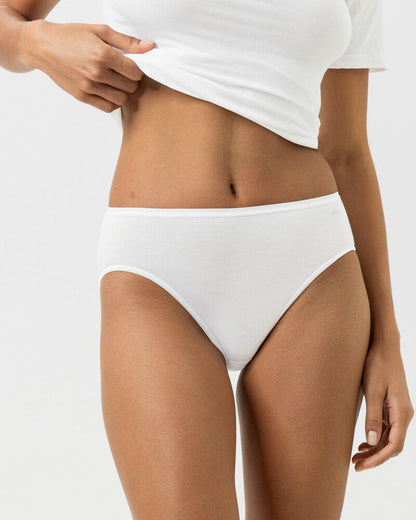 Truse american brief hvit white bomull organisk, superfine organic Mey, Frilin undertøy norge dame