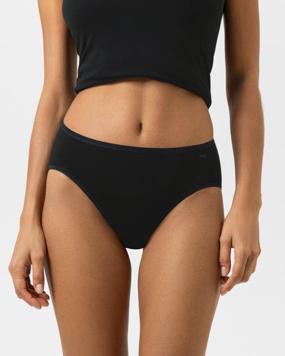 Truse american brief sort svart bomull organisk, superfine organic Mey, Frilin undertøy norge dame