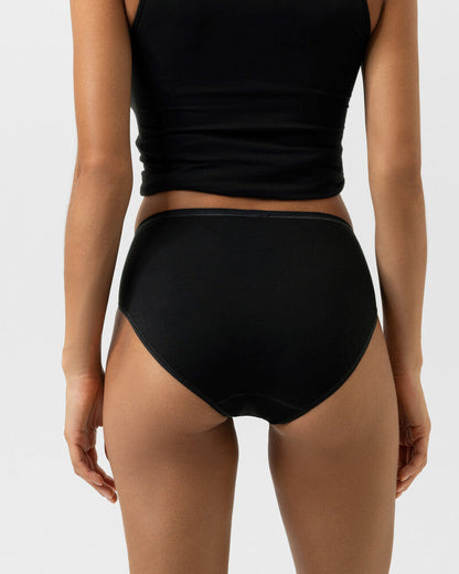 Truse american brief sort svart bomull organisk, superfine organic Mey, Frilin undertøy norge dame