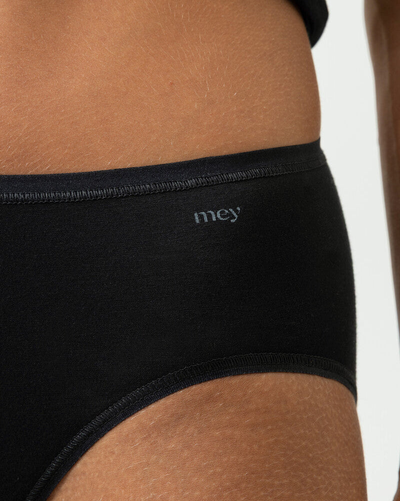 Truse american brief sort svart bomull organisk, superfine organic Mey, Frilin undertøy norge dame