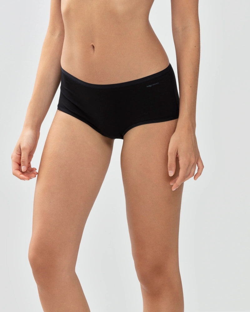 Truse brief sort svart bomull organisk, superfine organic Mey, Frilin undertøy norge dame