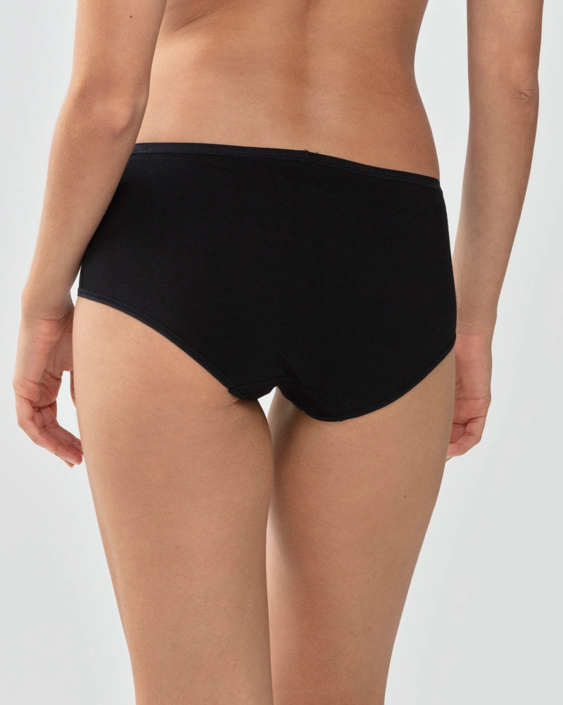 Truse brief sort svart bomull organisk, superfine organic Mey, Frilin undertøy norge dame