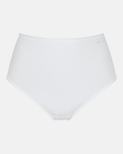 Truse høyt liv brief high waist hvit white bomull organisk, superfine organic Mey, Frilin undertøy norge dame