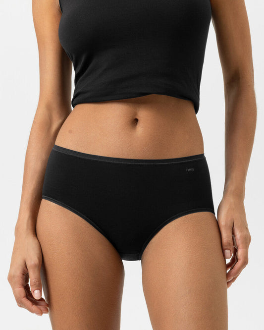 Truse høyt liv brief high waist svart sort bomull organisk, superfine organic Mey, Frilin undertøy norge dame