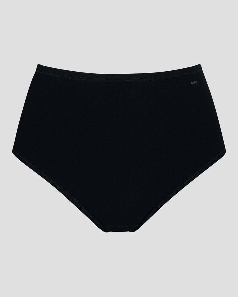 Truse høyt liv brief high waist svart sort bomull organisk, superfine organic Mey, Frilin undertøy norge dame