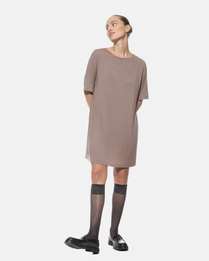 Nattkjole kort Mey Pure chic, modal beige brun thunder grey, Nattøy undertøy dame norge frilin