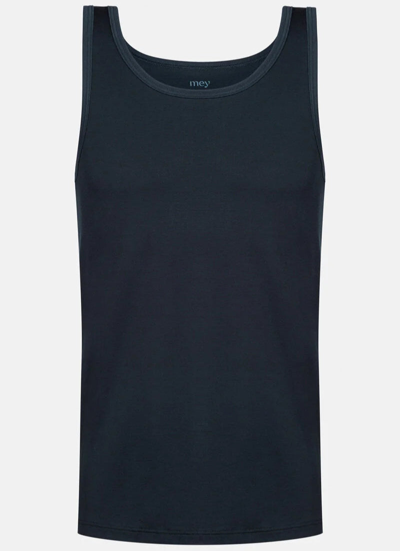 Undertøy herre tank topp singlet, norge mey network, blå navy marine