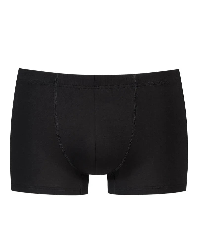 Boxer shorty shorts, svart, bomull