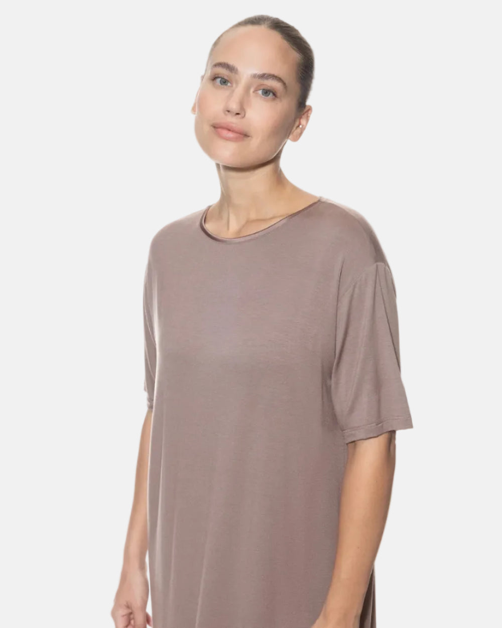 Nattkjole kort Mey Pure chic, modal beige brun thunder grey, Nattøy undertøy dame norge frilin