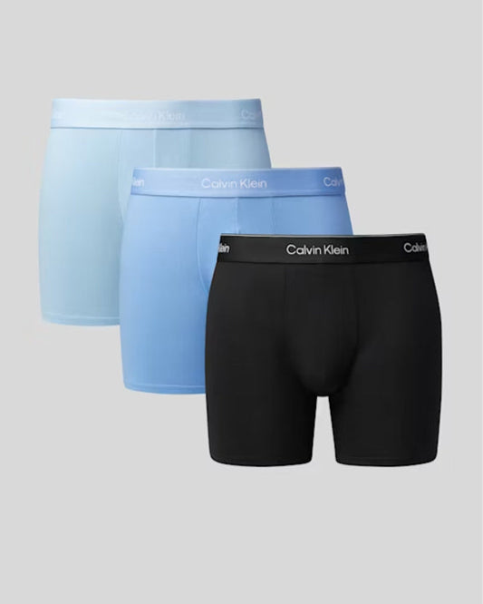 Boxer herre 3 pakk calvin klein, svart blå underbukse, Frilin undertøy underwear