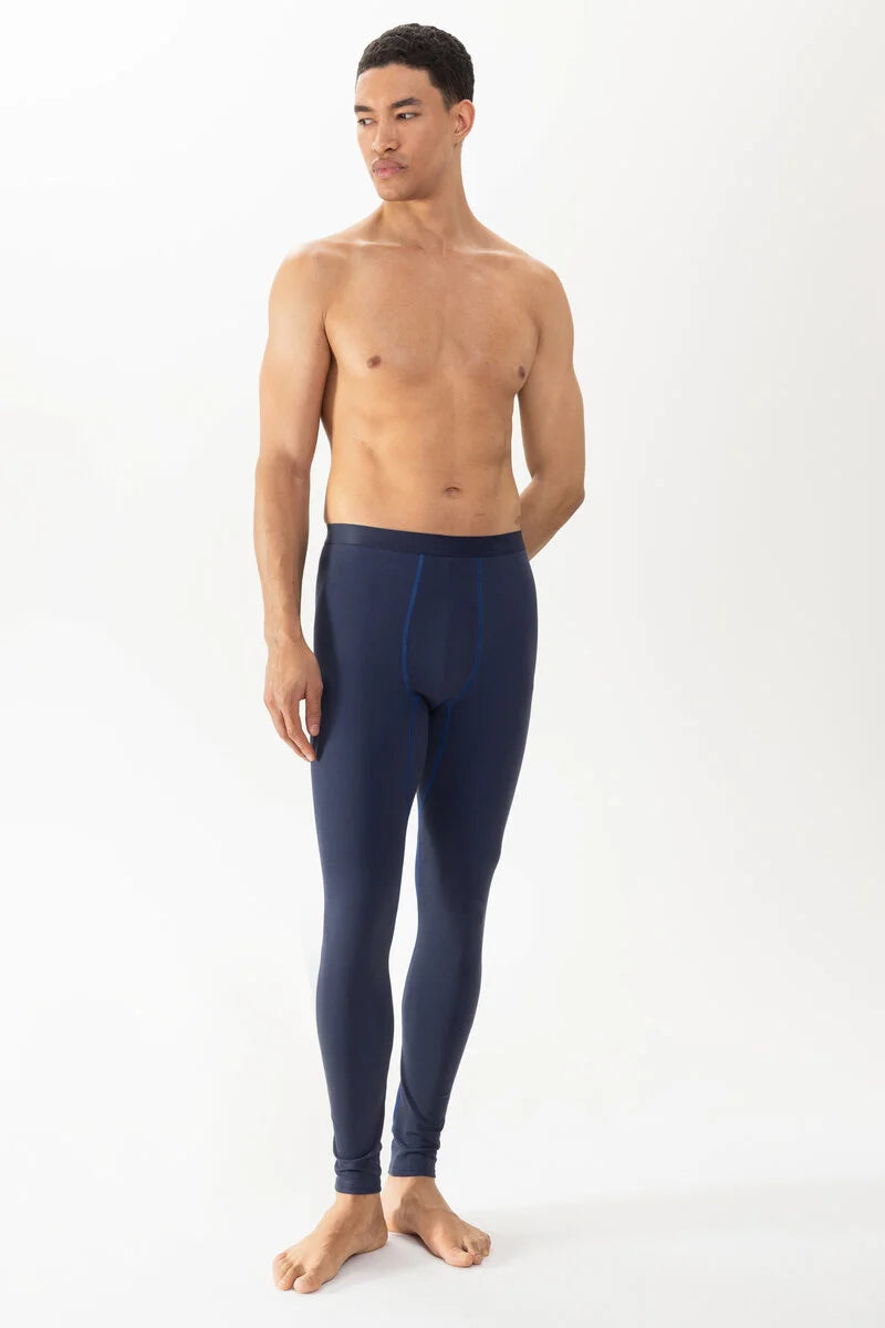 Undertøy herre stilongs leggings, mann sport, norge mey high performance, blå navy