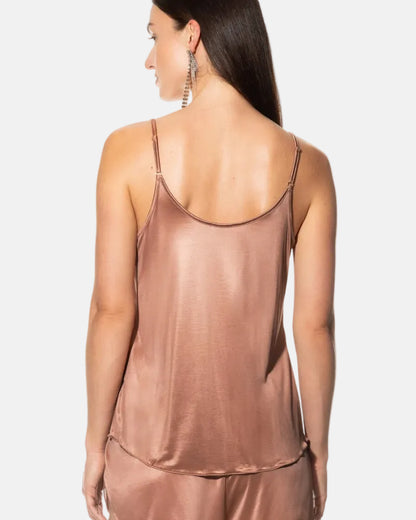 Singlet viskose modal camisole loungewear nattøy, Mey coco, frilin dame norge, beige brun nougat