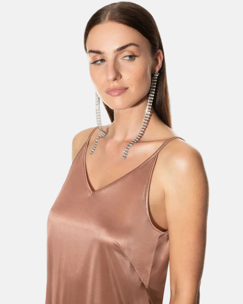 Singlet viskose modal camisole loungewear nattøy, Mey coco, frilin dame norge, beige brun nougat