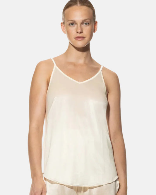 Singlet viskose modal camisole loungewear nattøy, Mey coco, frilin dame norge, hvit off white ivory champagner beige