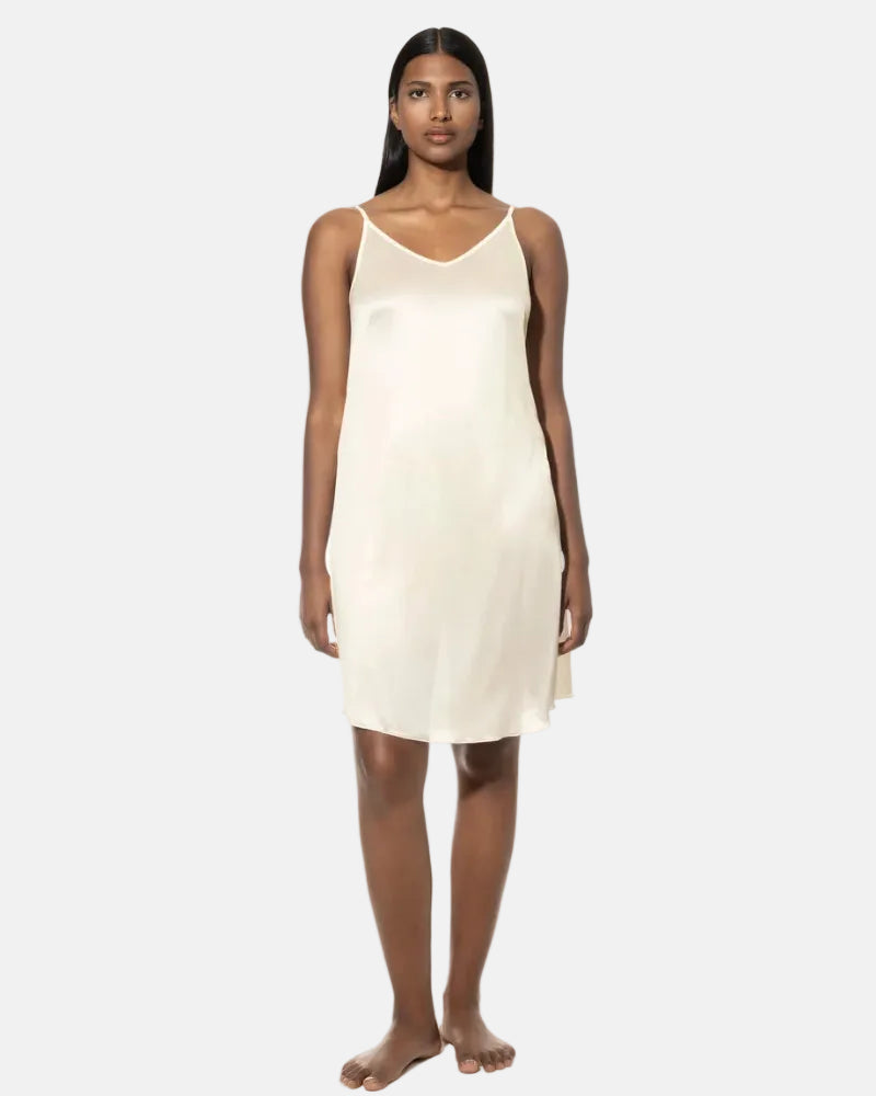 Kjole underkjole nattkjole viskose modal nattøy, Mey coco, frilin dame norge, hvit off white ivory champagner beige