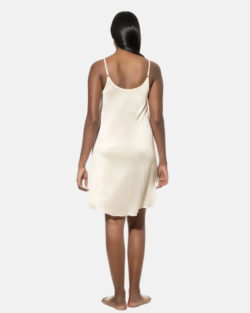 Kjole underkjole nattkjole viskose modal nattøy, Mey coco, frilin dame norge, hvit off white ivory champagner beige