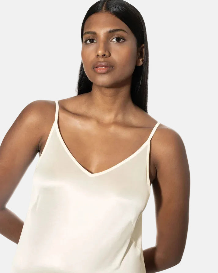 Kjole underkjole nattkjole viskose modal nattøy, Mey coco, frilin dame norge, hvit off white ivory champagner beige