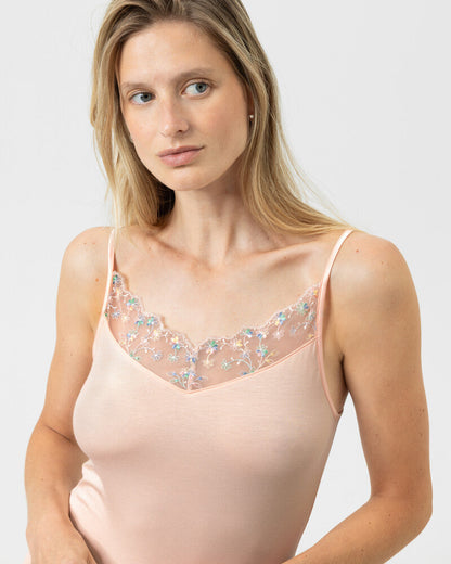 Singlet viskose Mey delighted rosa fersken peach blush, undertøy dame norge Frilin