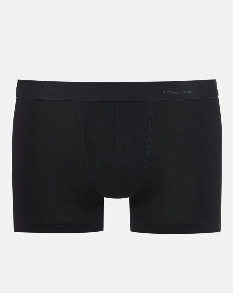 Bokser shorts bomull, mey, herre, svart