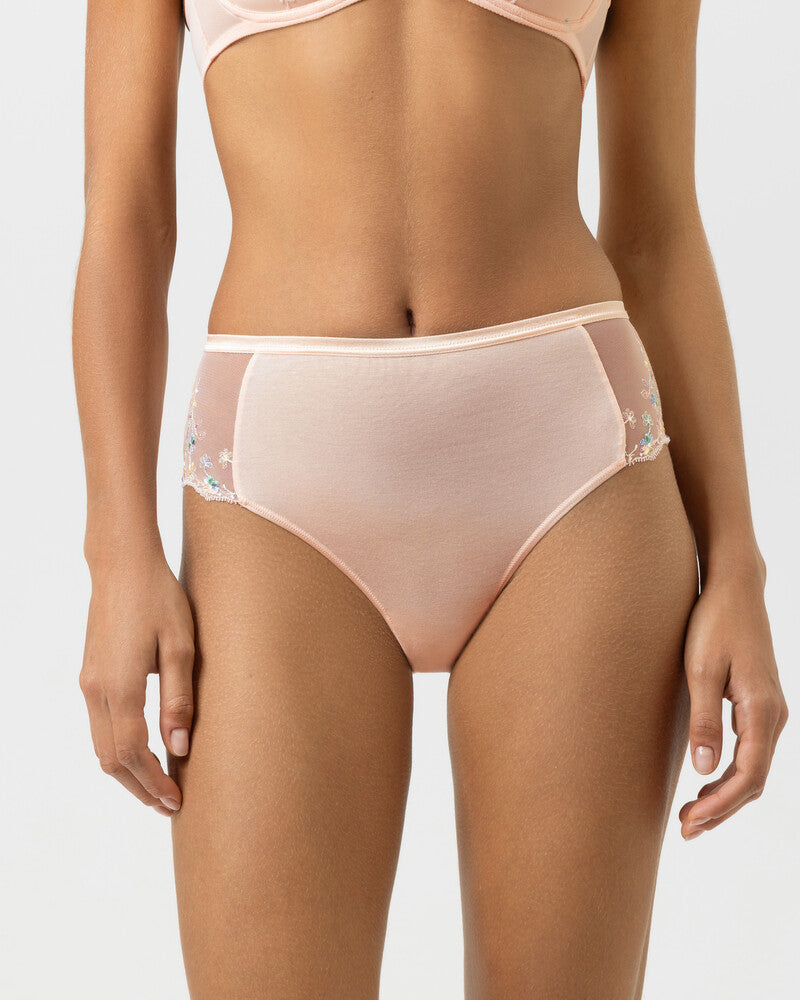 Truse med høyt liv brief american modal blonde Mey Delightful rosa fersken peach blush, undertøy frilinnorge dame