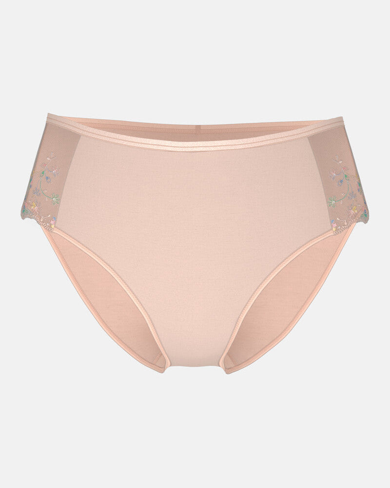 Truse med høyt liv brief american modal blonde Mey Delightful rosa fersken peach blush, undertøy frilinnorge dame