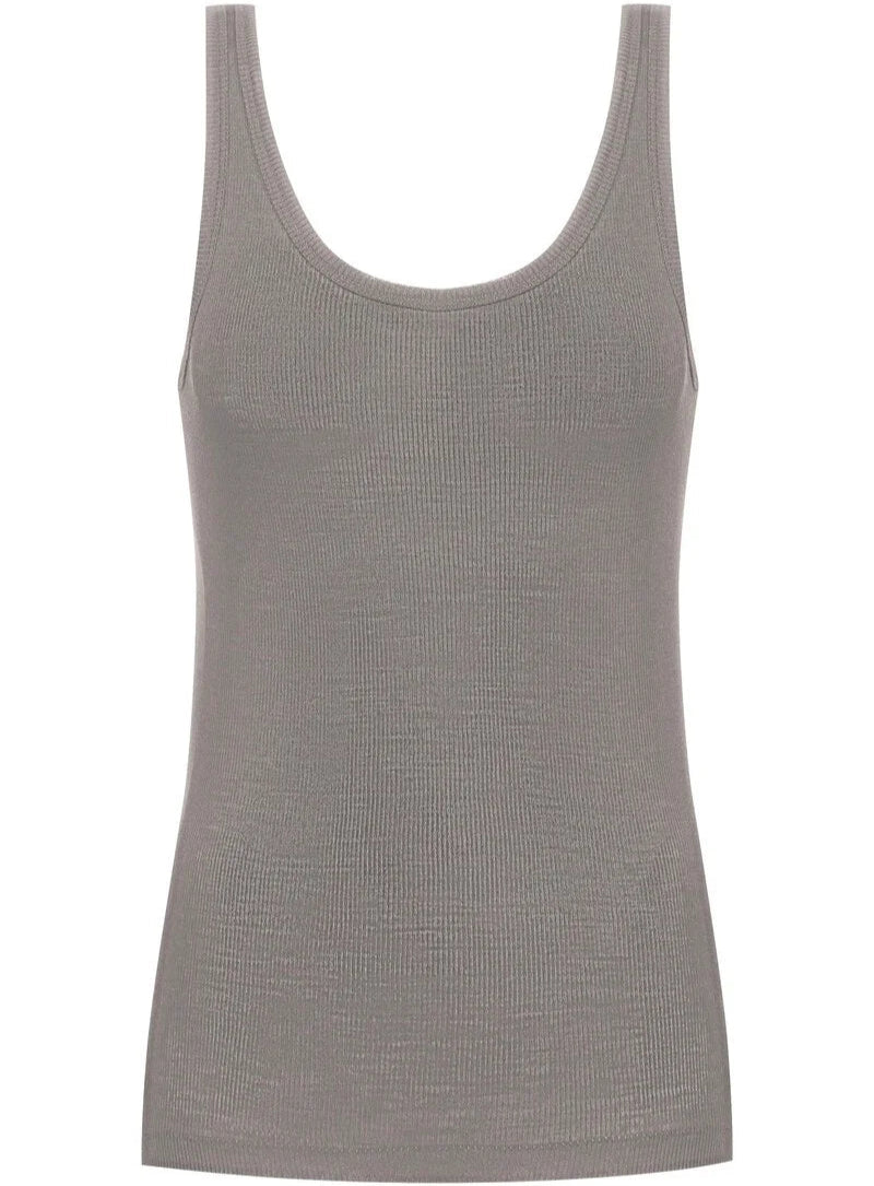 Ullundertøy merinoull silke, tank topp taupe beige wool love Mey, Frilin undertøy norge dame