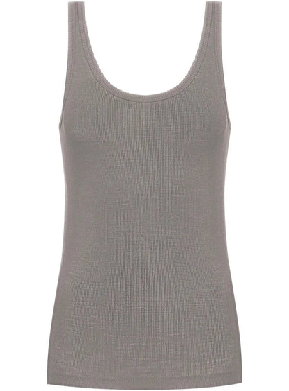 Ullundertøy merinoull silke, tank topp taupe beige wool love Mey, Frilin undertøy norge dame