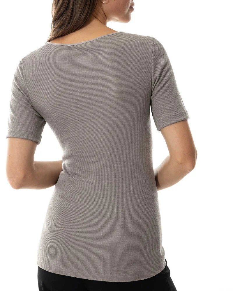 Ullundertøy merinoull silke, t-skjorte t-shirt blonder wool love Mey, Frilin undertøy norge dame