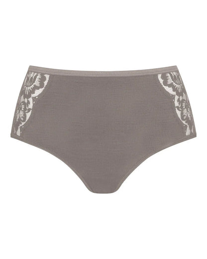 Truse ull silke merino høyt liv blonde, mey wool love, deep taupe beige brun, frilin undertøy norge dame