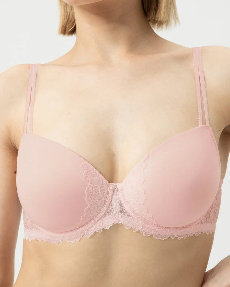 BH full cup bi-stretch Mey Luxurious rosa bonbon pink vattert, undertøy frilin norge