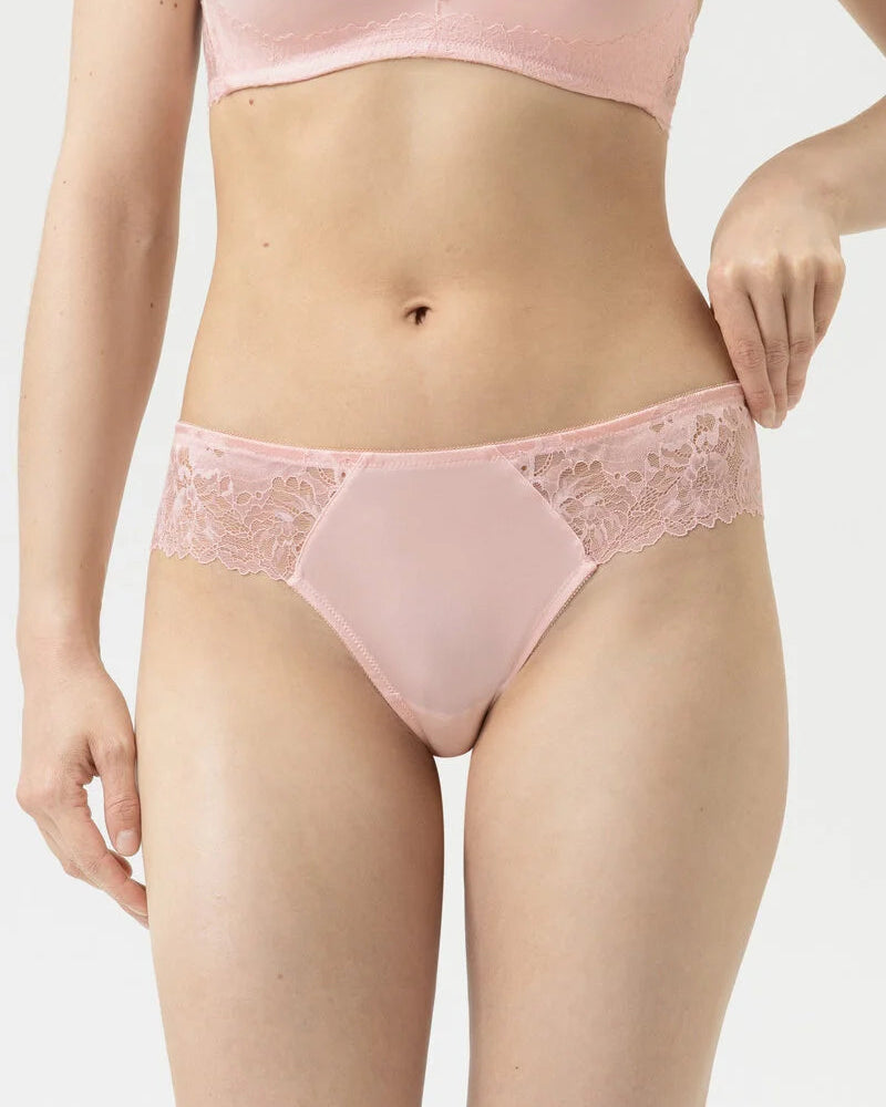 Thong stringtruse Mey Luxurious, rosa bonbon pink blonde undertøy dame Frilin norge