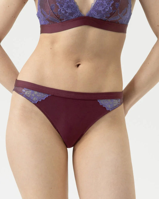 Truse brazilian Mey poetry dream boysenberry burgunder blå, undertøy dame norge Frilin