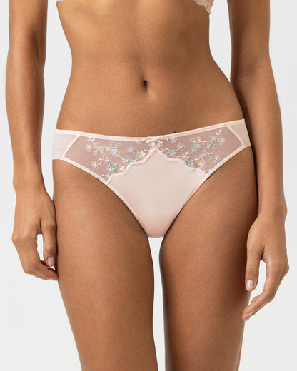 Stringtruse thong blonde Mey Delightful rosa fersken peach blush, undertøy frilinnorge dame