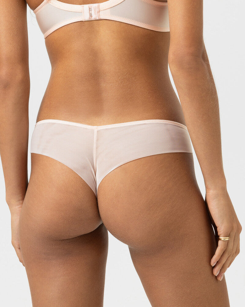 Stringtruse thong blonde Mey Delightful rosa fersken peach blush, undertøy frilinnorge dame