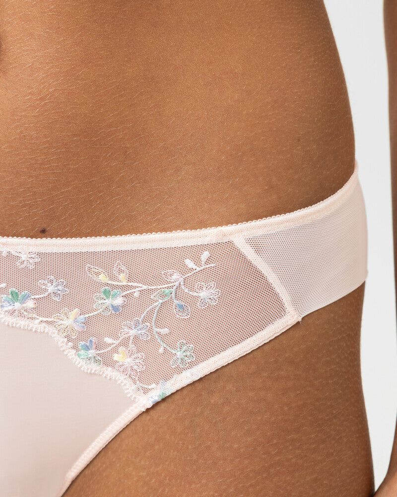 Stringtruse thong blonde Mey Delightful rosa fersken peach blush, undertøy frilinnorge dame