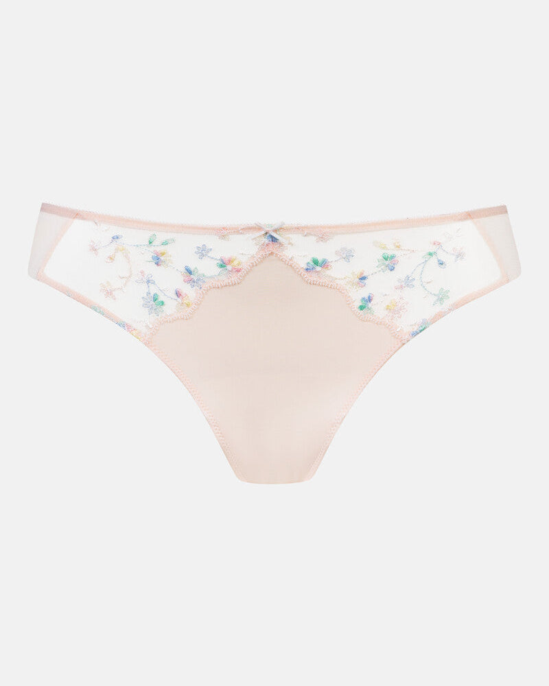 Stringtruse thong blonde Mey Delightful rosa fersken peach blush, undertøy frilinnorge dame