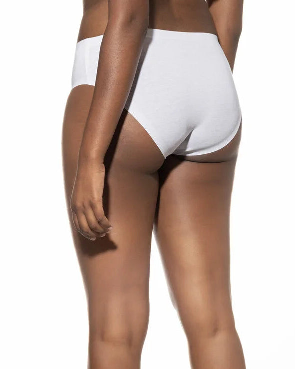 Truse american brief hvit white bomull, natural second me Mey, Frilin undertøy norge dame